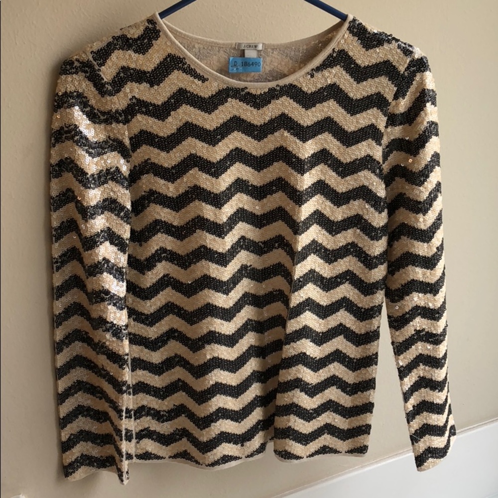 Sequined J Crew Top